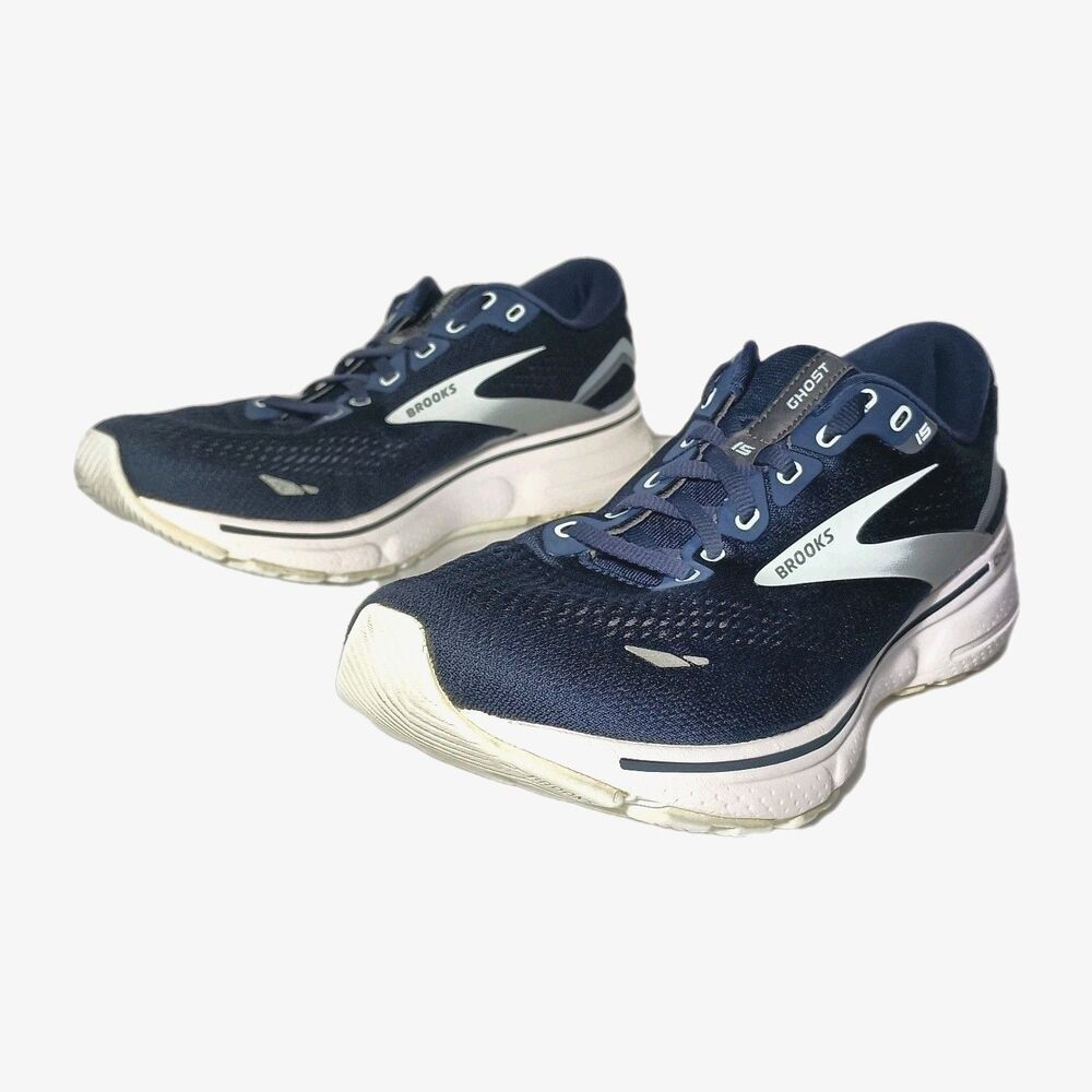 Ladies Size 10 Medium Width Brooks Ghost 15 Blue/White 1203801B450 Athletic